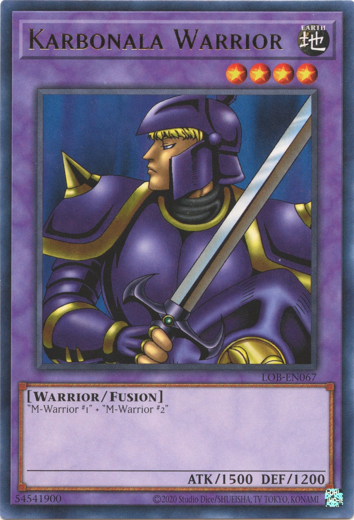 Karbonala Warrior (25th Anniversary) [LOB-EN067] Rare | Gaming Infinity