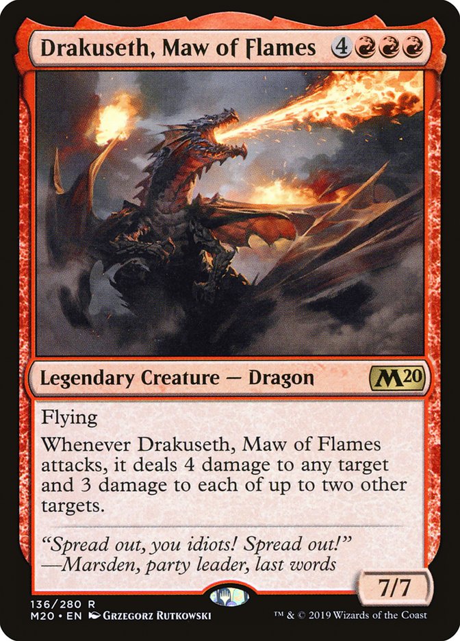 Drakuseth, Maw of Flames [Core Set 2020] | Gaming Infinity