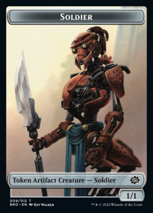 Powerstone // Soldier (009) Double-Sided Token [The Brothers' War Tokens] | Gaming Infinity