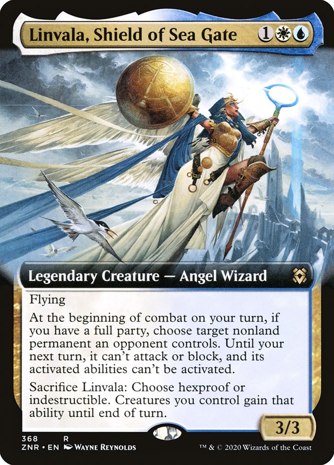 Linvala, Shield of Sea Gate (Extended Art) [Zendikar Rising] | Gaming Infinity