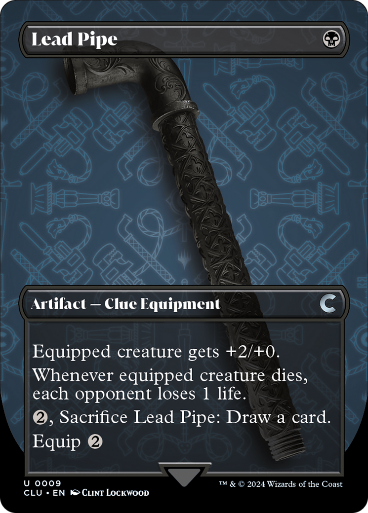 Lead Pipe (Borderless) [Ravnica: Clue Edition] | Gaming Infinity