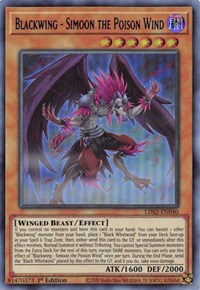 Blackwing - Simoon the Poison Wind (Blue) [LDS2-EN040] Ultra Rare | Gaming Infinity