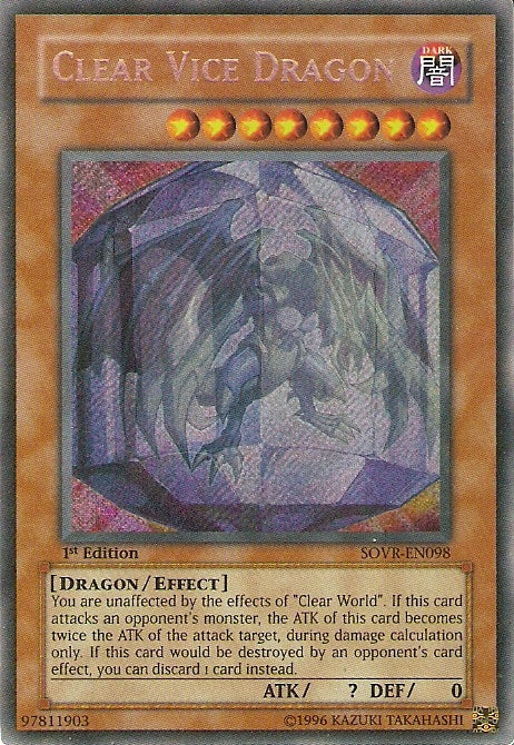 Clear Vice Dragon [SOVR-EN098] Secret Rare | Gaming Infinity