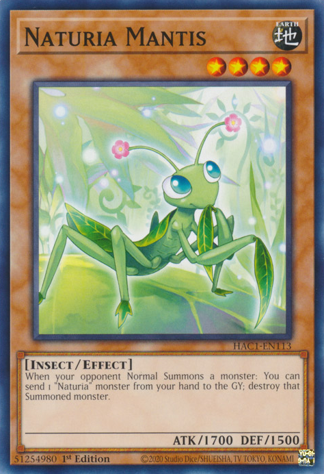 Naturia Mantis [HAC1-EN113] Common | Gaming Infinity