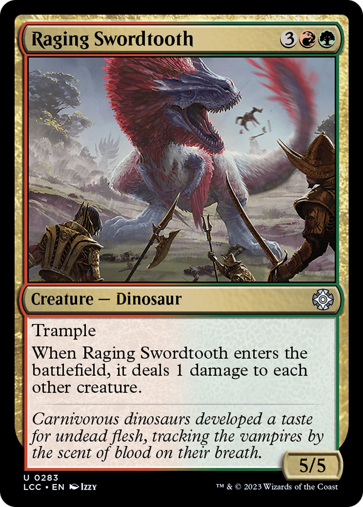 Raging Swordtooth [The Lost Caverns of Ixalan Commander] | Gaming Infinity