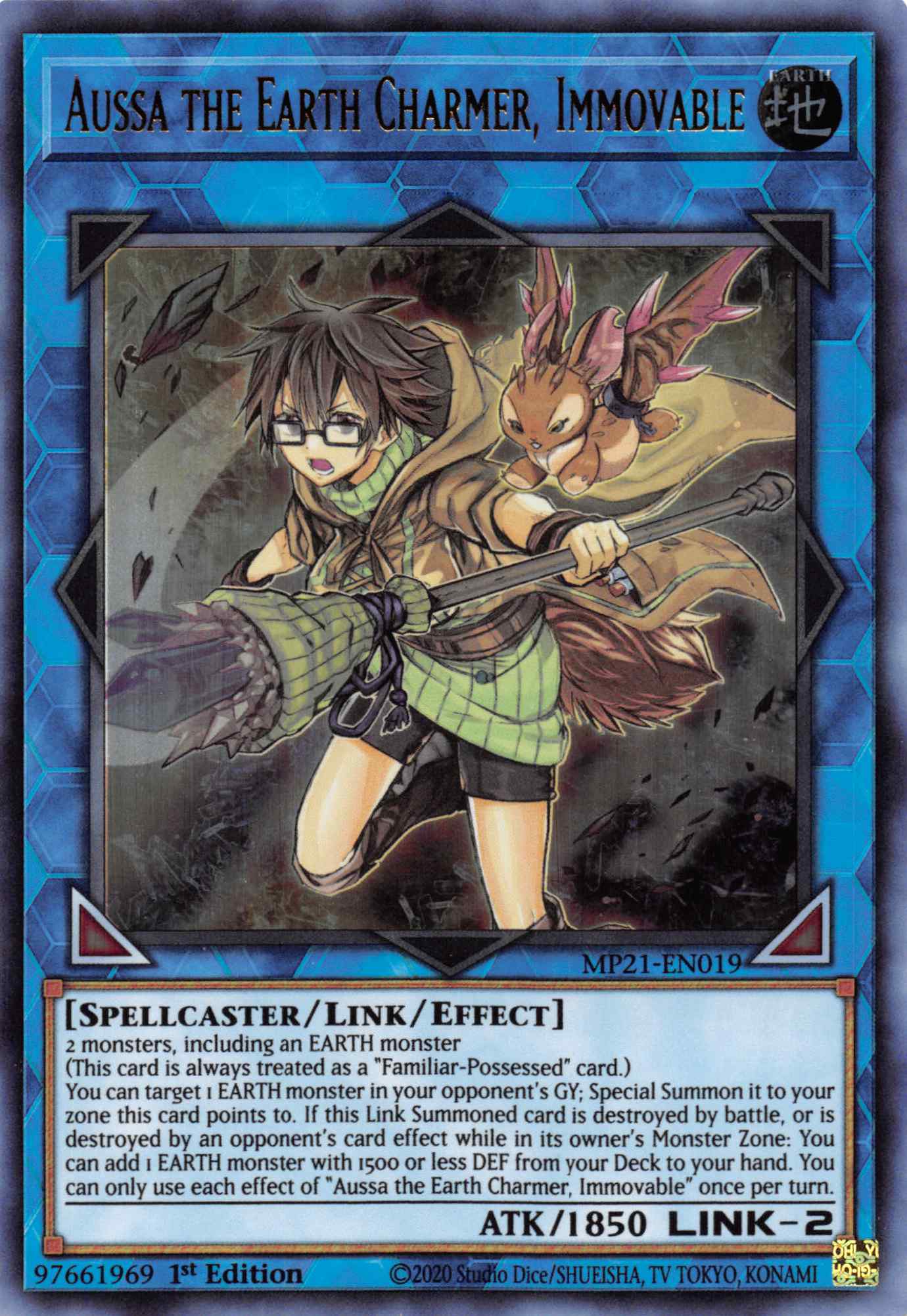 Aussa the Earth Charmer, Immovable [MP21-EN019] Ultra Rare | Gaming Infinity