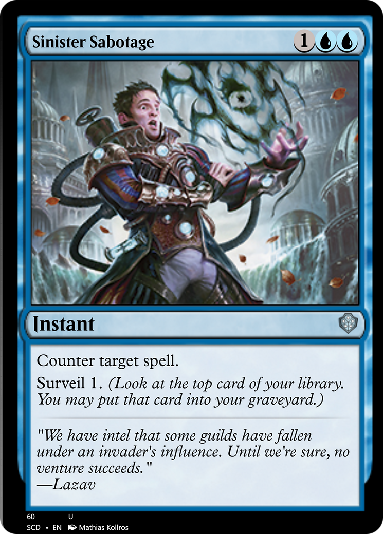 Sinister Sabotage [Starter Commander Decks] | Gaming Infinity