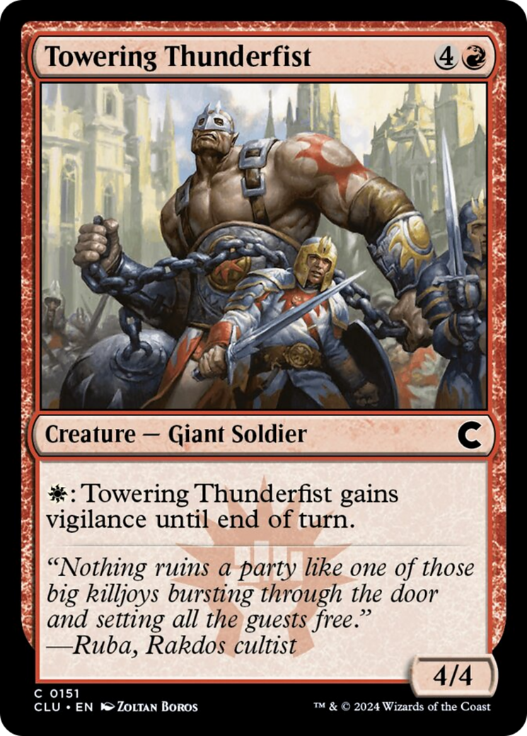 Towering Thunderfist [Ravnica: Clue Edition] | Gaming Infinity