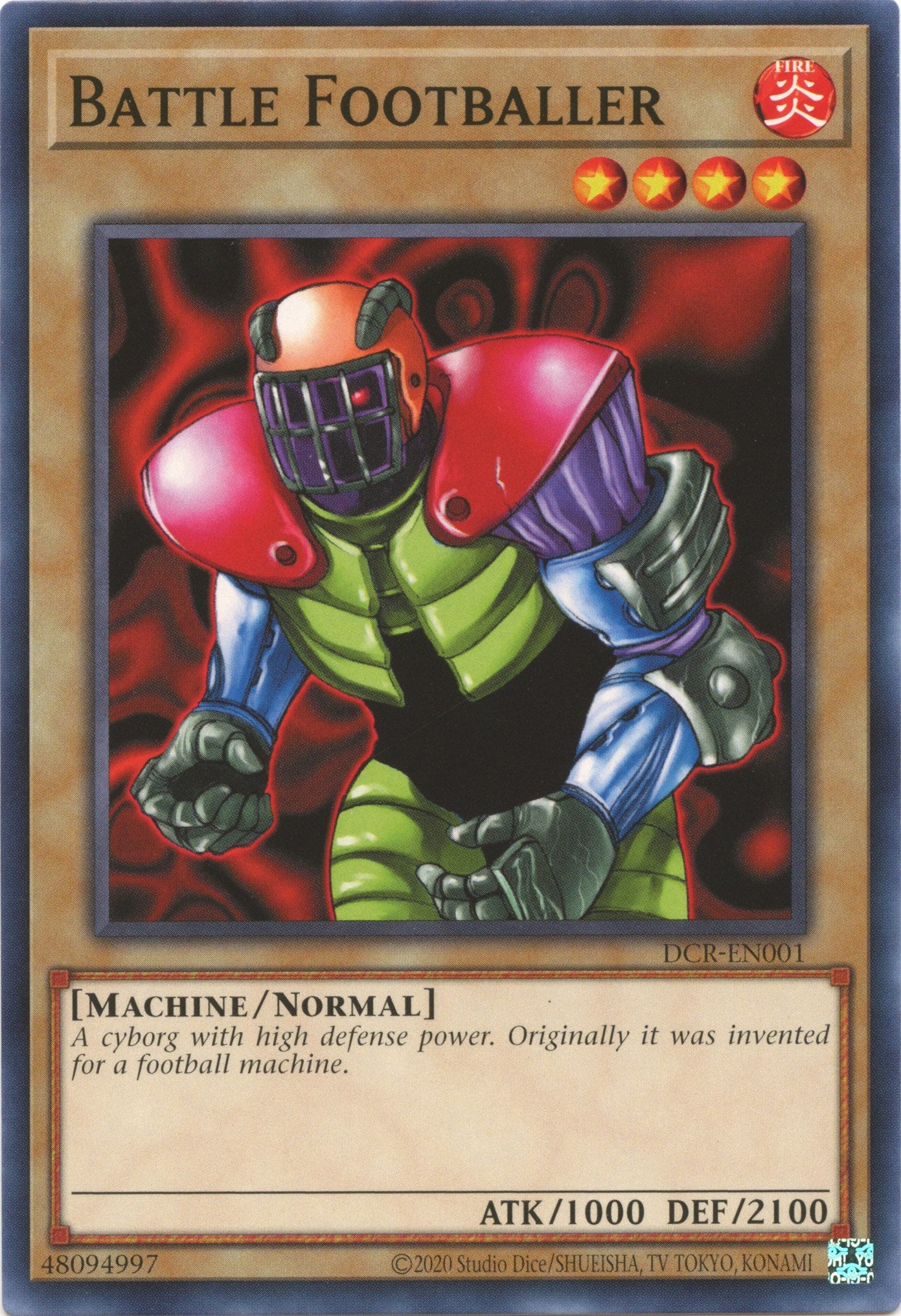 Battle Footballer (25th Anniversary) [DCR-EN001] Common | Gaming Infinity