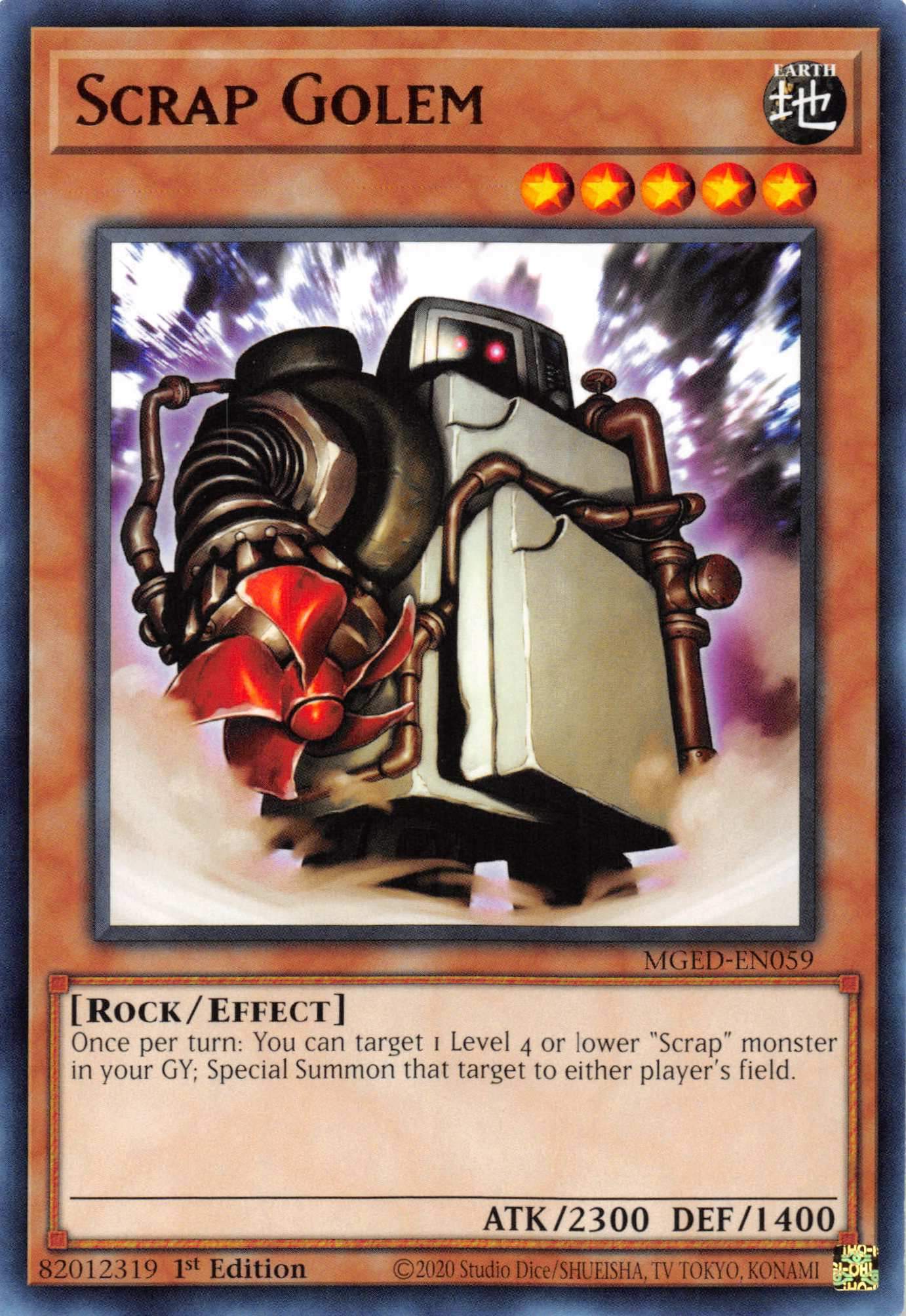 Scrap Golem [MGED-EN059] Rare | Gaming Infinity