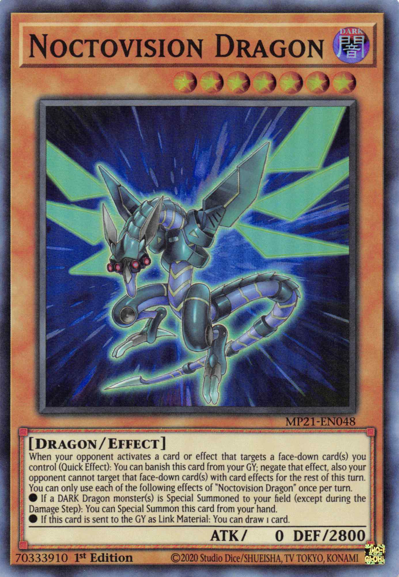 Noctovision Dragon [MP21-EN048] Super Rare | Gaming Infinity