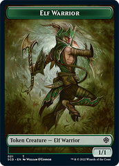 Elf Warrior // Cat Beast Double-Sided Token [Starter Commander Decks] | Gaming Infinity