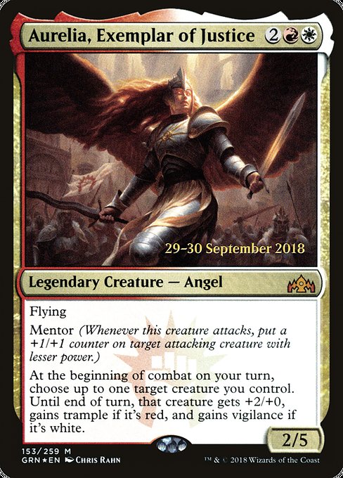 Aurelia, Exemplar of Justice [Guilds of Ravnica Promos] | Gaming Infinity