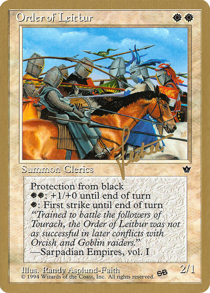 Order of Leitbur (Group) (Bertrand Lestree) (SB) [Pro Tour Collector Set] | Gaming Infinity