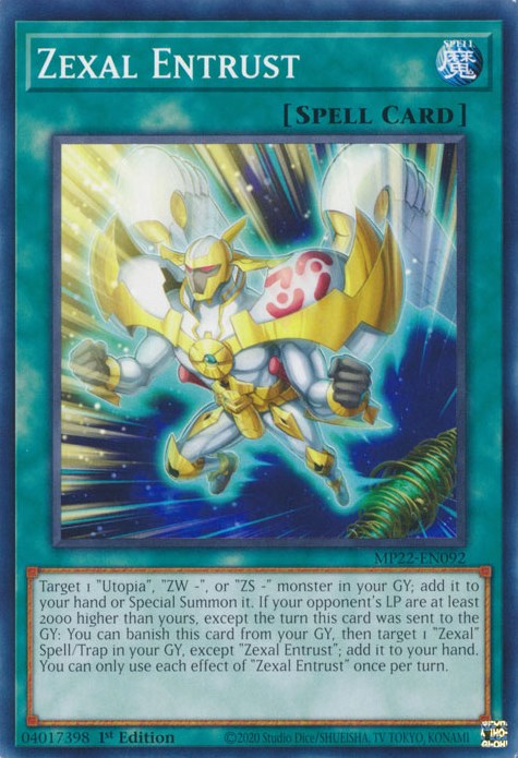 Zexal Entrust [MP22-EN092] Common | Gaming Infinity