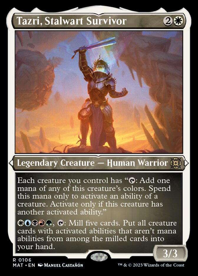 Tazri, Stalwart Survivor (Foil Etched) [March of the Machine: The Aftermath] | Gaming Infinity