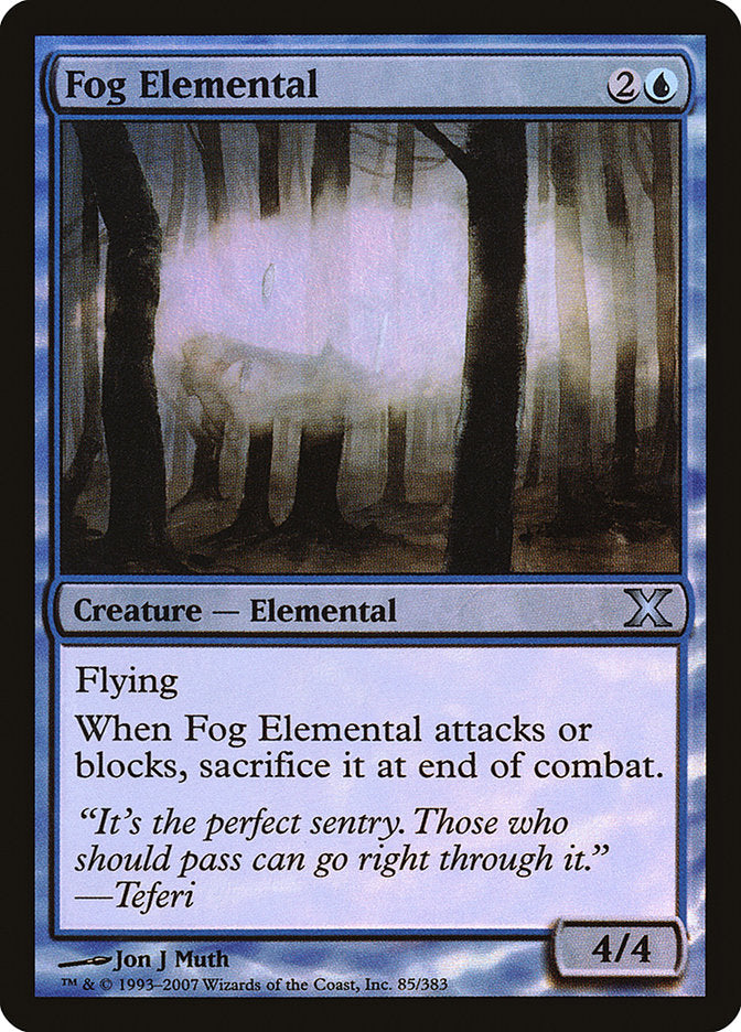 Fog Elemental (Premium Foil) [Tenth Edition] | Gaming Infinity