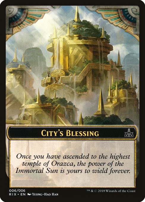 City's Blessing Token (006) [Rivals of Ixalan Tokens] | Gaming Infinity