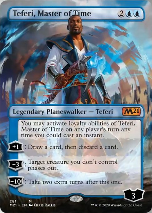 Teferi, Master of Time (Borderless) [Core Set 2021] | Gaming Infinity