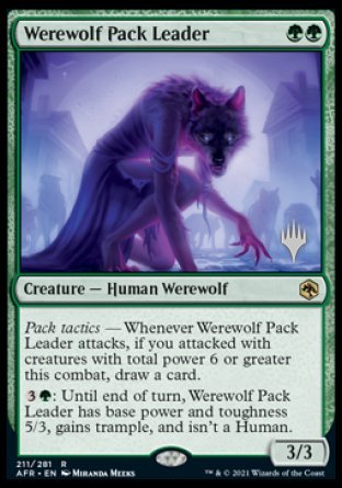 Werewolf Pack Leader (Promo Pack) [Dungeons & Dragons: Adventures in the Forgotten Realms Promos] | Gaming Infinity