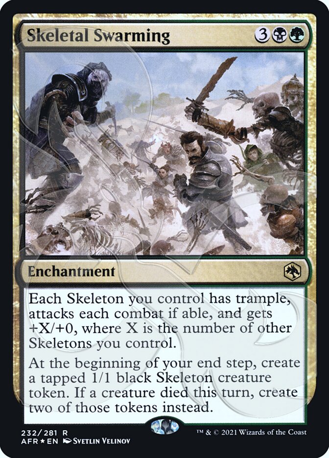 Skeletal Swarming (Ampersand Promo) [Dungeons & Dragons: Adventures in the Forgotten Realms Promos] | Gaming Infinity