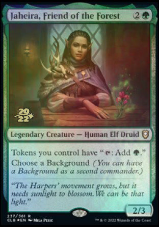 Jaheira, Friend of the Forest [Commander Legends: Battle for Baldur's Gate Prerelease Promos] | Gaming Infinity