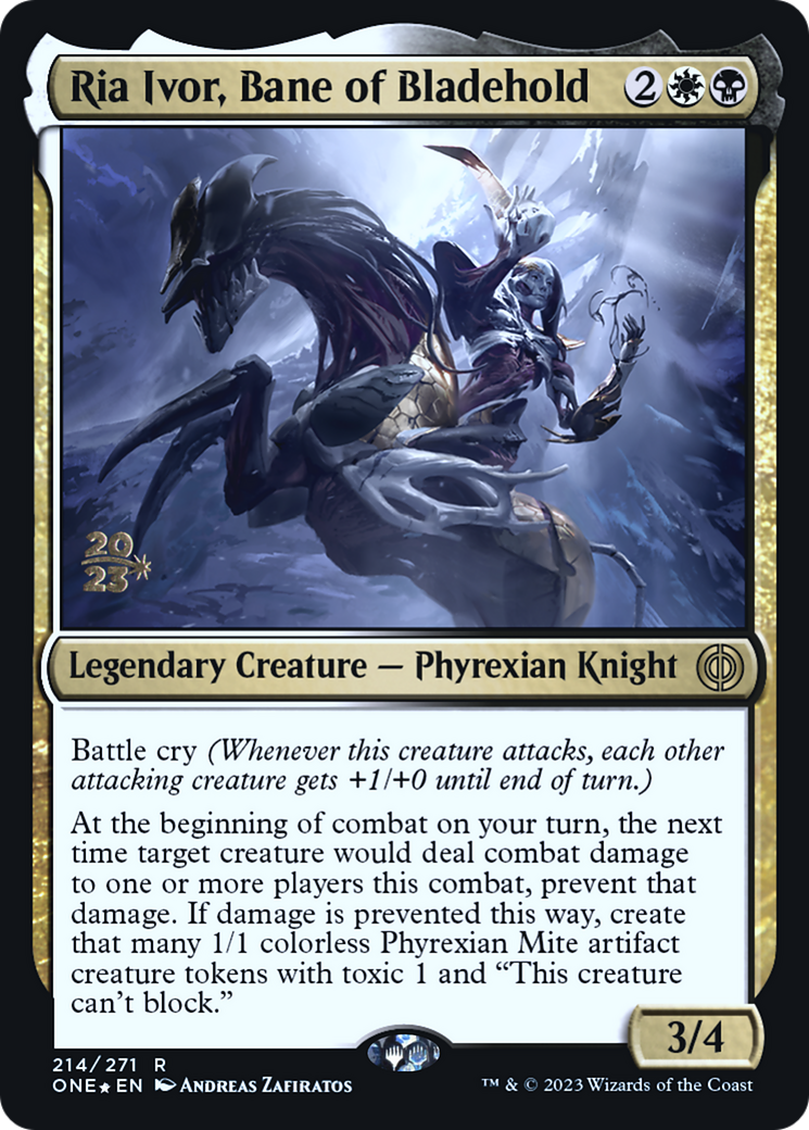 Ria Ivor, Bane of Bladehold [Phyrexia: All Will Be One Prerelease Promos] | Gaming Infinity