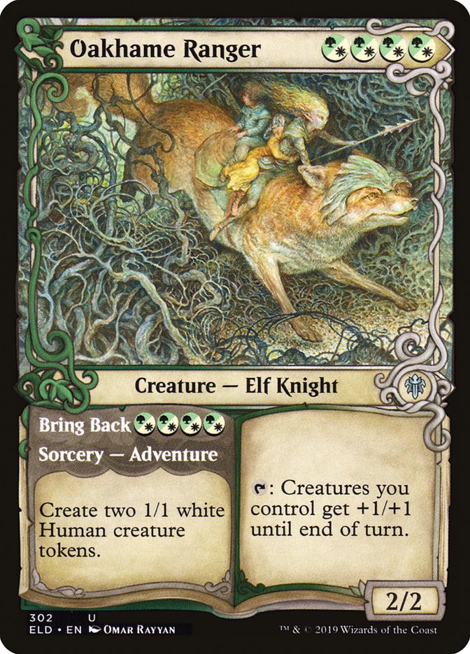 Oakhame Ranger // Bring Back (Showcase) [Throne of Eldraine] | Gaming Infinity