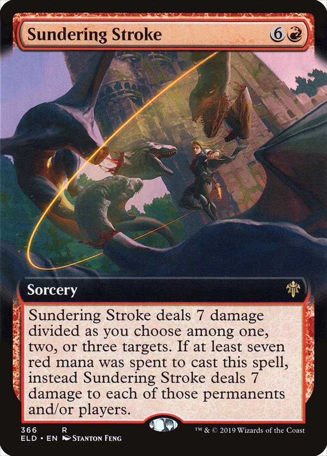 Sundering Stroke (Extended Art) [Throne of Eldraine] | Gaming Infinity