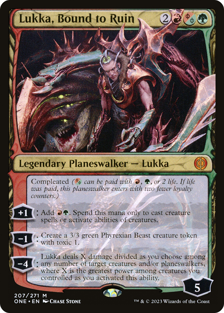 Lukka, Bound to Ruin [Phyrexia: All Will Be One] | Gaming Infinity