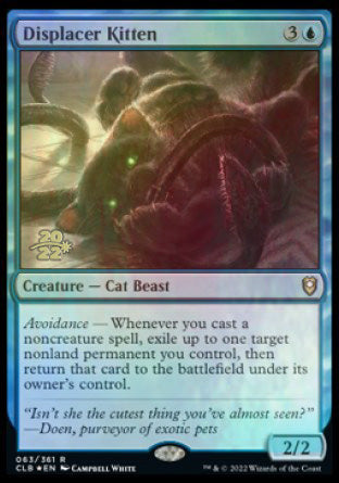 Displacer Kitten [Commander Legends: Battle for Baldur's Gate Prerelease Promos] | Gaming Infinity