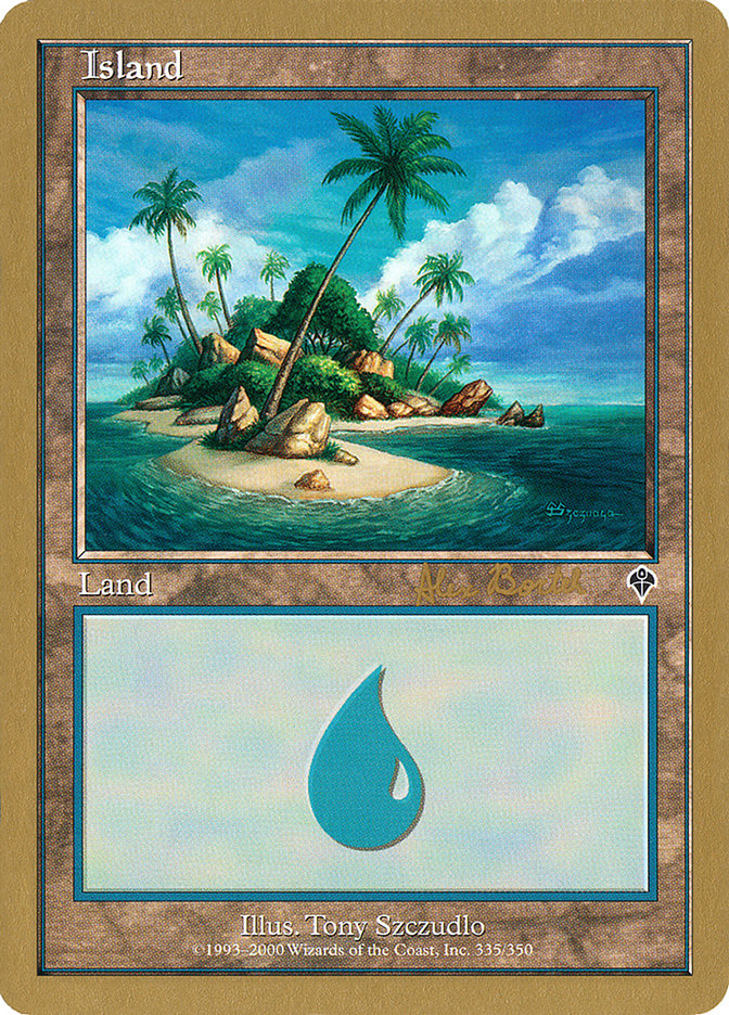 Island (ab335b) (Alex Borteh) [World Championship Decks 2001] | Gaming Infinity