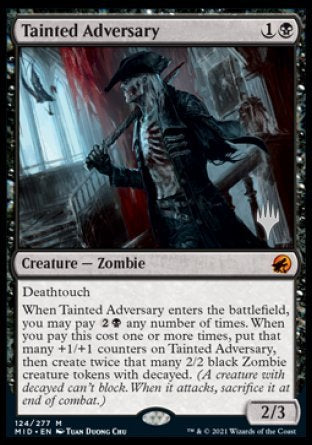 Tainted Adversary (Promo Pack) [Innistrad: Midnight Hunt Promos] | Gaming Infinity