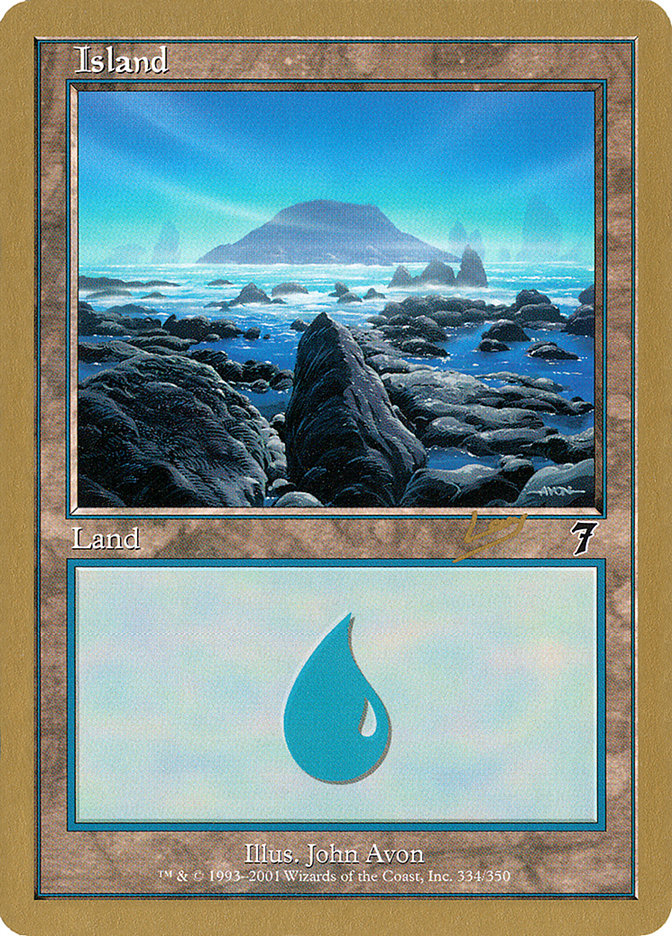 Island (rl334) (Raphael Levy) [World Championship Decks 2002] | Gaming Infinity