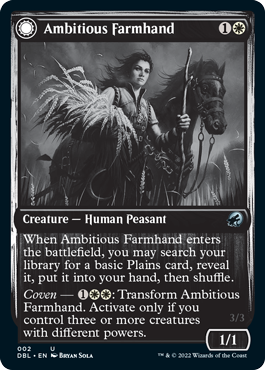 Ambitious Farmhand // Seasoned Cathar [Innistrad: Double Feature] | Gaming Infinity