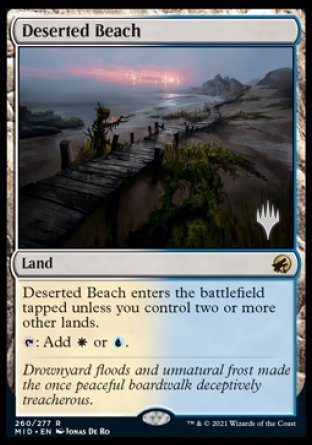 Deserted Beach (Promo Pack) [Innistrad: Midnight Hunt Promos] | Gaming Infinity