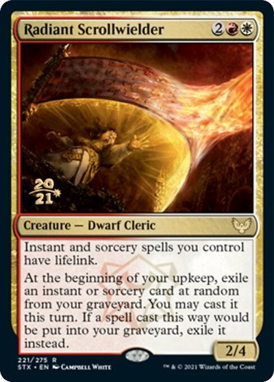 Radiant Scrollwielder [Strixhaven: School of Mages Prerelease Promos] | Gaming Infinity
