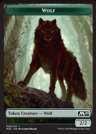 Wolf Token [Core Set 2020 Tokens] | Gaming Infinity