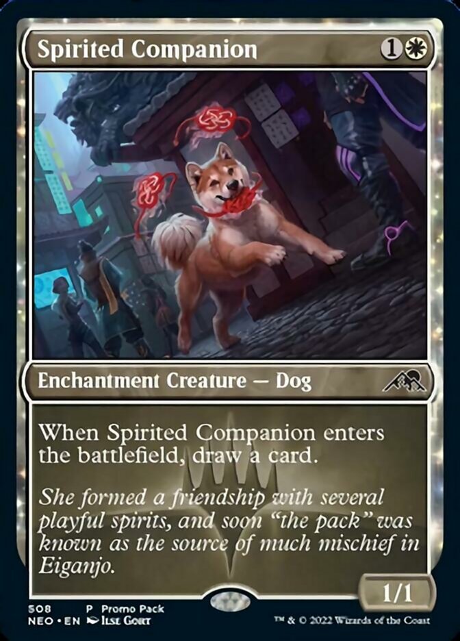 Spirited Companion (Promo Pack) [Kamigawa: Neon Dynasty Promos] | Gaming Infinity