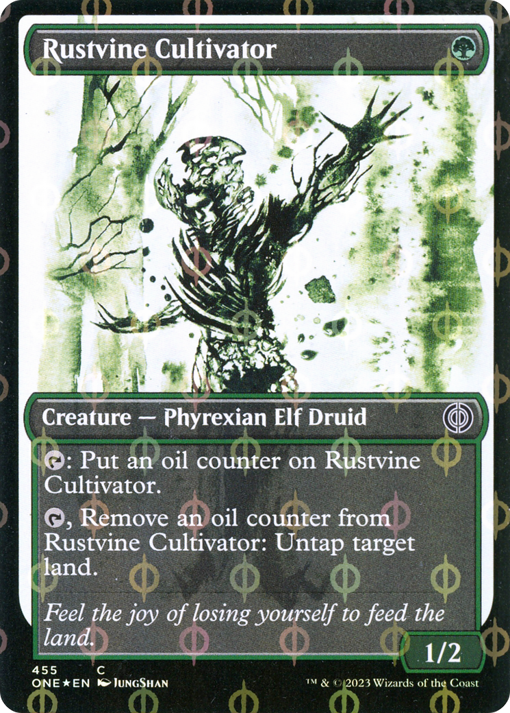 Rustvine Cultivator (Showcase Ichor Step-and-Compleat Foil) [Phyrexia: All Will Be One] | Gaming Infinity