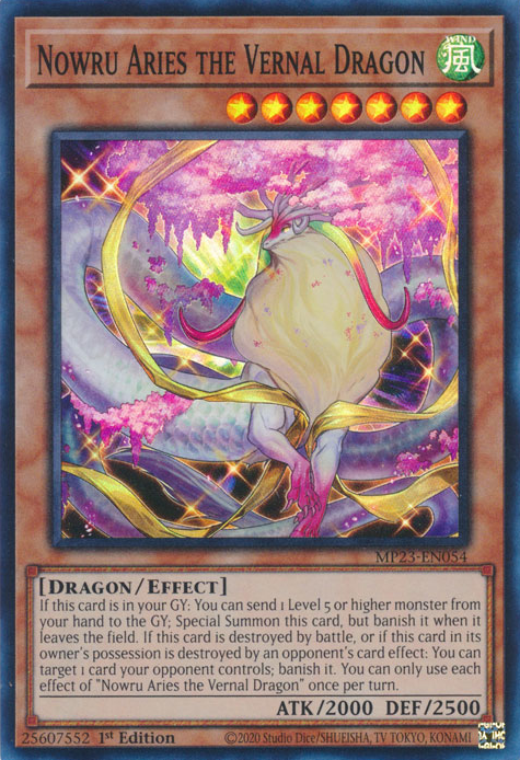 Nowru Aries the Vernal Dragon [MP23-EN054] Super Rare | Gaming Infinity