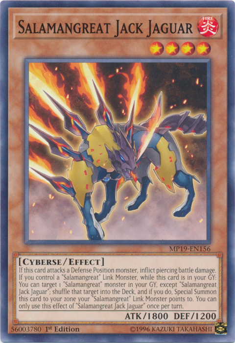 Salamangreat Jack Jaguar [MP19-EN156] Common | Gaming Infinity