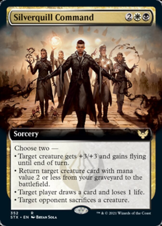 Silverquill Command (Extended) [Strixhaven: School of Mages] | Gaming Infinity