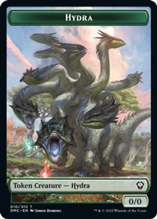 Snake // Hydra Double-sided Token [Dominaria United Commander Tokens] | Gaming Infinity