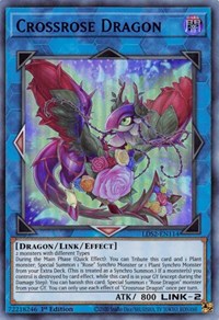 Crossrose Dragon (Blue) [LDS2-EN114] Ultra Rare | Gaming Infinity