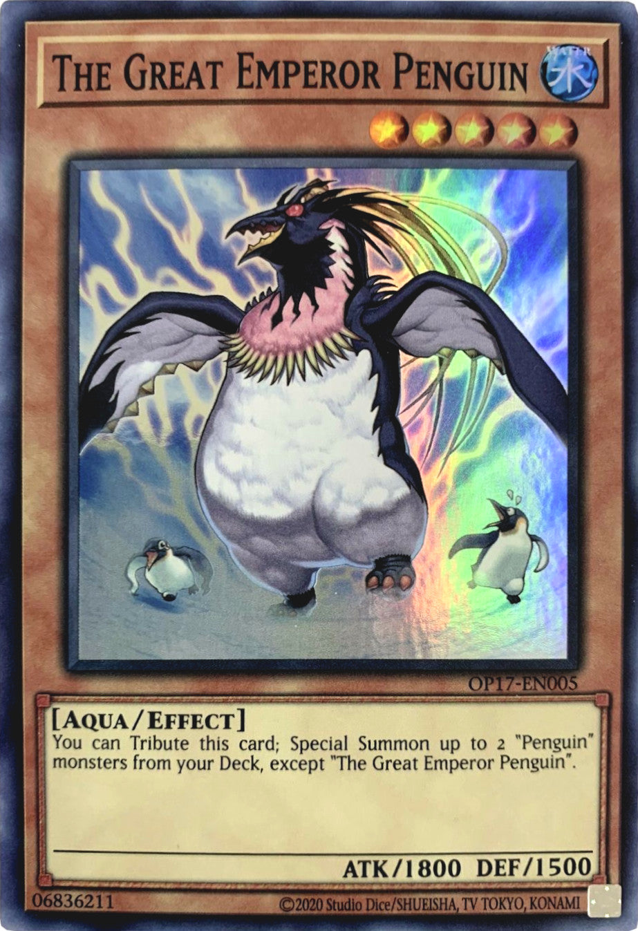 The Great Emperor Penguin [OP17-EN005] Super Rare | Gaming Infinity