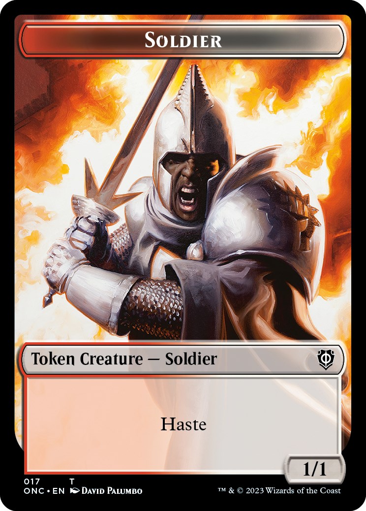 Soldier (017) // Eldrazi Double-Sided Token [Phyrexia: All Will Be One Commander Tokens] | Gaming Infinity