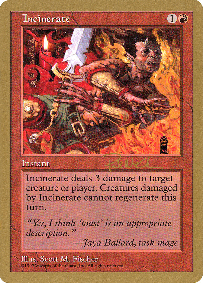 Incinerate (Paul McCabe) [World Championship Decks 1997] | Gaming Infinity