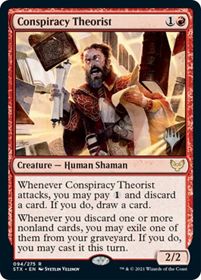 Conspiracy Theorist (Promo Pack) [Strixhaven: School of Mages Promos] | Gaming Infinity