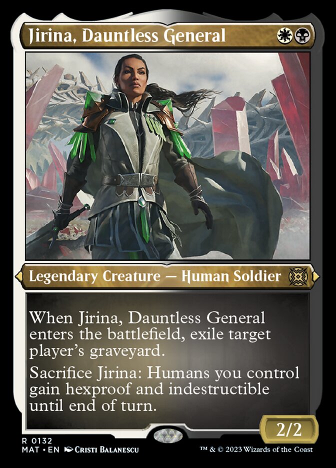 Jirina, Dauntless General (Foil Etched) [March of the Machine: The Aftermath] | Gaming Infinity